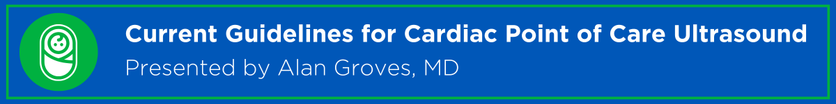 Current Guidelines for Cardiac Point of Care Ultrasound Banner