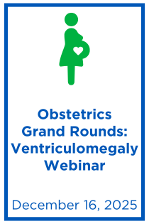 Obstetrics Grand Rounds: Ventriculomegaly Webinar Banner
