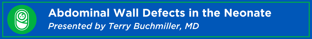 Abdominal Wall Defects in the Neonate Banner