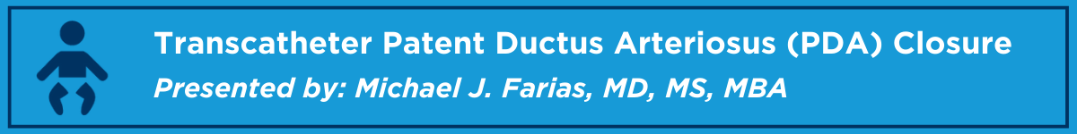 Transcatheter Patent Ductus Arteriosus (PDA) Closure Banner