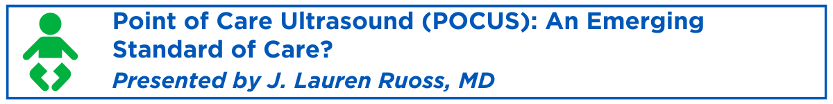Point of Care Ultrasound (POCUS): An Emerging Standard of Care? Banner